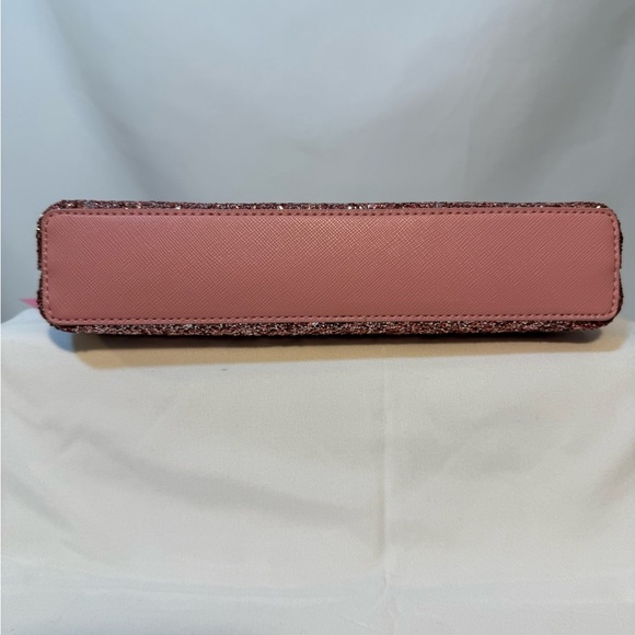 NWT Kate Spade New York Flash Glitter Fabric Mixed Material Bag Barbiecore Pink - Picture 7 of 10